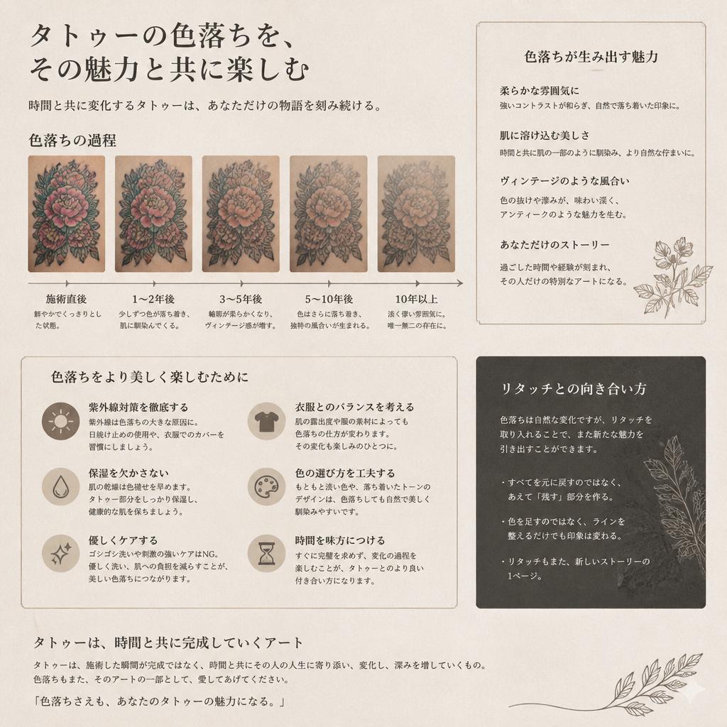 色落ちの美しさとその過程